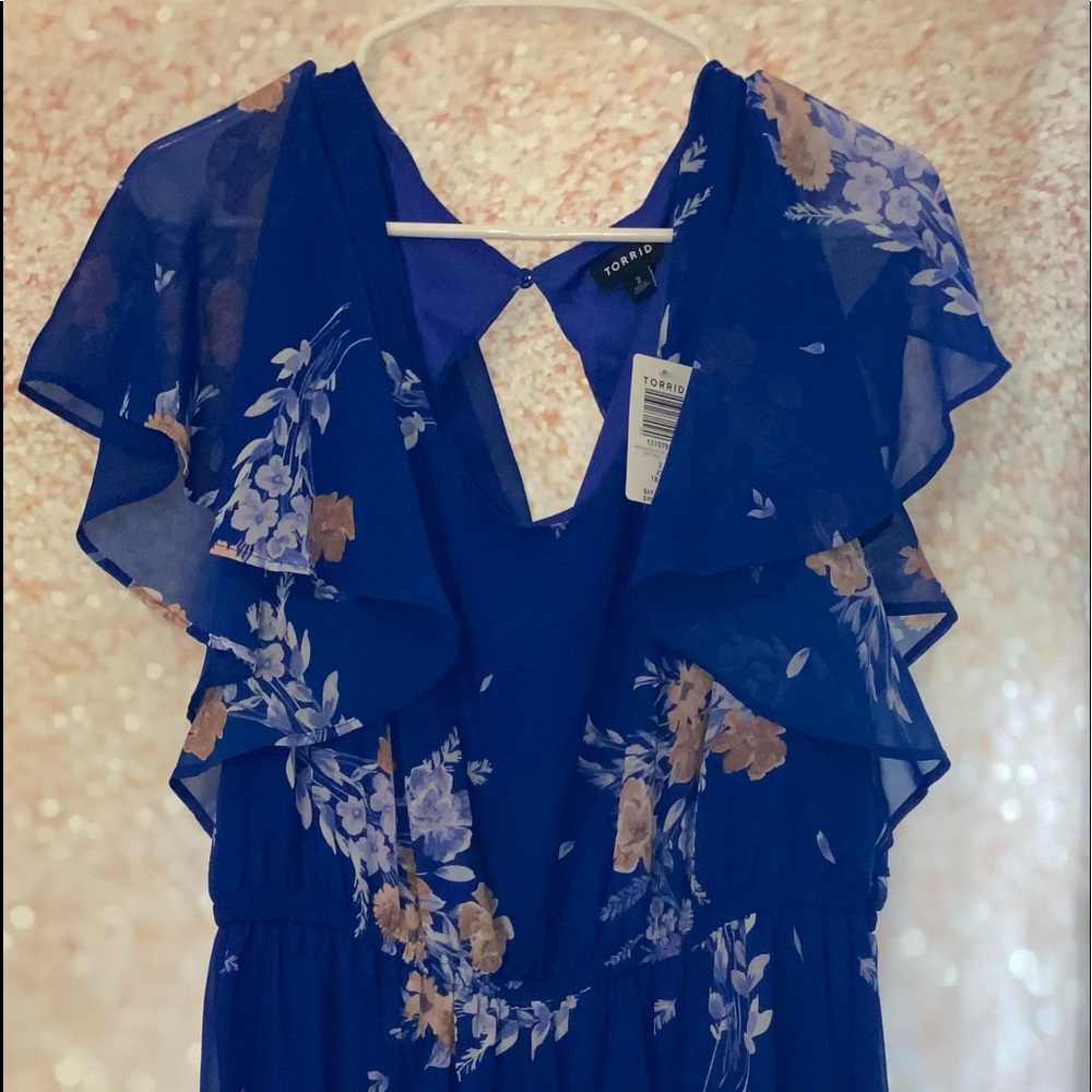 Never Worn w/Tags Torrid Blue Floral Dress